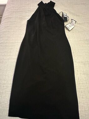 slim fit dress slacks Macy Lace Up Slim Glitter Satin Formal Dress main image 0